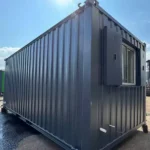 Container Ufficio 2,4 x 6,4 m con Bagno e Cucina — Grafite Antivandalico - immagine 4
