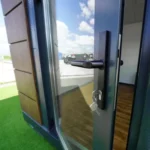 Container Ufficio 4 x 3 m Modello Helsinki — Pannelli Imitation Legno Antracite - immagine 3