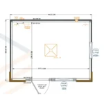 Container Ufficio 4 x 3 m Modello Helsinki — Pannelli Imitation Legno Antracite - immagine 6