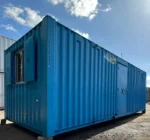 Container Ufficio 7,3 x 2,7 m — Container Marittimo Verniciato Blu con Angolari ISO - immagine 2