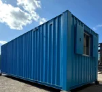 Container Ufficio 7,3 x 2,7 m — Container Marittimo Verniciato Blu con Angolari ISO - immagine 4