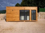 Container Ufficio Moonlight 240 x 600 — Rivestimento Legno, Vetrate Panoramiche - immagine 1