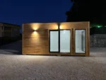 Container Ufficio Moonlight 240 x 600 — Rivestimento Legno, Vetrate Panoramiche - immagine 3