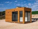 Container Ufficio Moonlight 240 x 600 — Rivestimento Legno, Vetrate Panoramiche - immagine 4