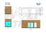 Container Ufficio Moonlight 240 x 600 — Rivestimento Legno, Vetrate Panoramiche - immagine 14