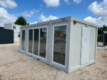 Container Ufficio Wolf Tiny Modello Casa de Cristal 3 x 7 m — Facciata Interamente Vetrata Bianca - immagine 5