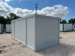 Container Ufficio Wolf Tiny Modello Casa de Cristal 3 x 7 m — Facciata Interamente Vetrata Bianca - immagine 7