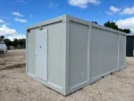 Container Ufficio Wolf Tiny Modello Casa de Cristal 3 x 7 m — Facciata Interamente Vetrata Bianca - immagine 9