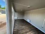 Container Ufficio Wolf Tiny Modello Casa de Cristal 3 x 7 m — Facciata Interamente Vetrata Bianca - immagine 10