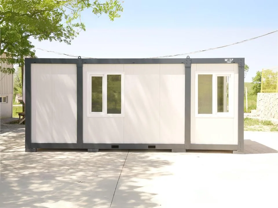 Container Ufficio Wolf Tiny Modello CON-13 2,4 x 6,0 m — Bianco con Profili Antracite, Kit di Automontaggio - immagine 1