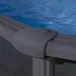 Piscina fuori terra acciaio ovale GRE Granada effetto grafite con filtro sabbia e scala, 5,00–7,30 m - immagine 8