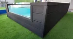 Piscina fuori terra acciaio rigido ILÚ AGUA 3,25 × 2,00 m ultra-bassa con pannello metacrilato - immagine 3