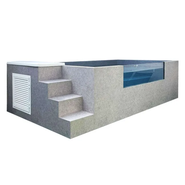 Piscina fuori terra acciaio rigido ILÚ PRO 2250 5,75 × 2,40 m con pannello metacrilato e scala integrata - immagine 1