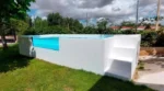 Piscina fuori terra acciaio rigido ILÚ PRO 2250 5,75 × 2,40 m con pannello metacrilato e scala integrata - immagine 4