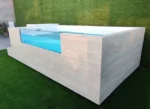 Piscina fuori terra acciaio rigido ILU PRO 235 con pannello metacrilato e scala integrata, 4,20 × 2,20 m - immagine 2