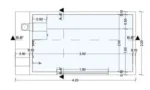 Piscina fuori terra acciaio rigido ILU PRO 235 con pannello metacrilato e scala integrata, 4,20 × 2,20 m - immagine 9