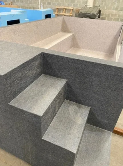 Piscina fuori terra acciaio rigido ILÚ PRO 240 con pannello metacrilato e scala integrata, 4,70 × 2,20 m - immagine 2