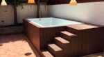 Piscina fuori terra acciaio rigido ILÚ PRO 240 con pannello metacrilato e scala integrata, 4,70 × 2,20 m - immagine 7