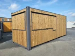 Snack Box 20 Piedi Privilegio — Rivestimento Legno 1,5 Lati, Sportello + Anta Timpano, Interni Bianchi, Zona Tecnica - immagine 2